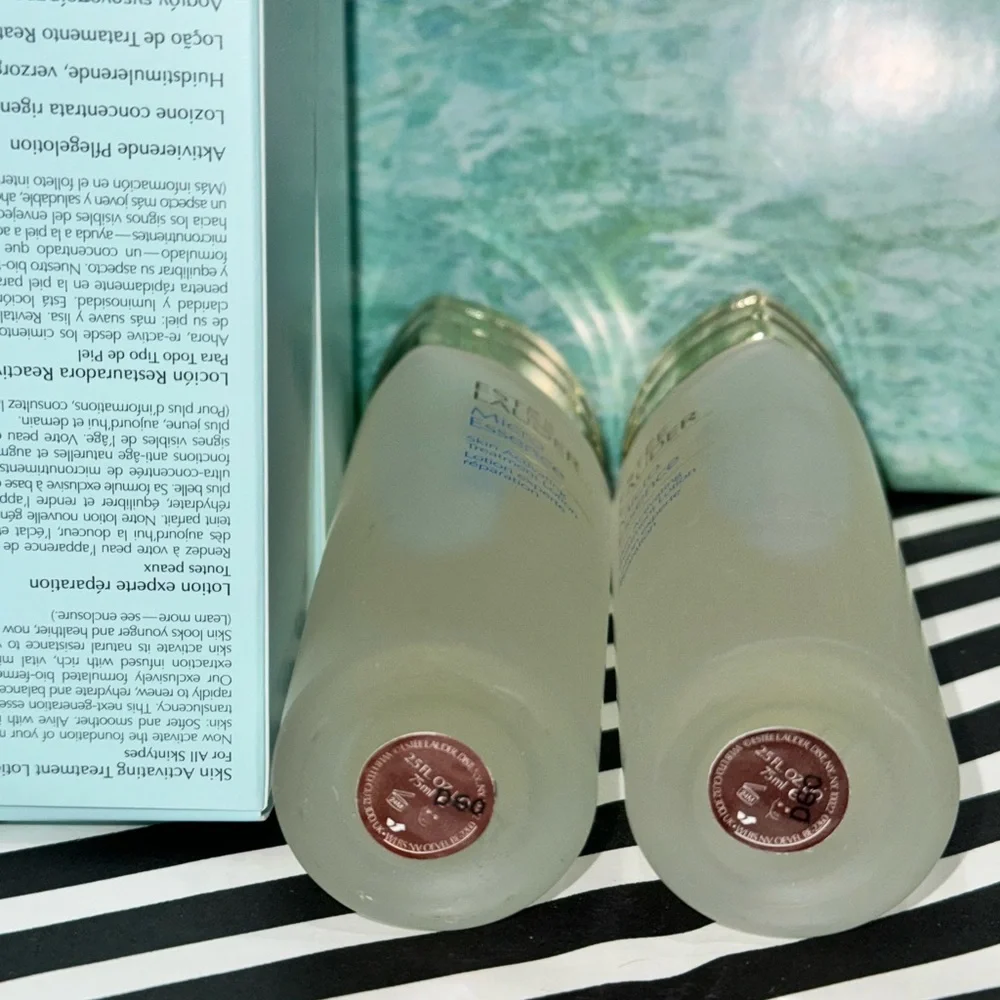 NWT NIB Set of 2 Estee Lauder Micro Essence Skin Activating Treatment Lotion - Picture 6 of 9